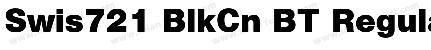 Swis721 BlkCn BT Regular字体转换